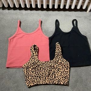 Set of 3 Arq tanks/bralettes